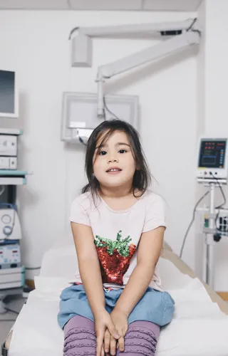 Girl On Hospital Bed1