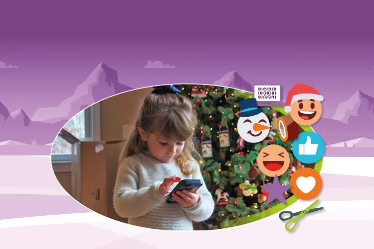 Create your own Christmas emoji